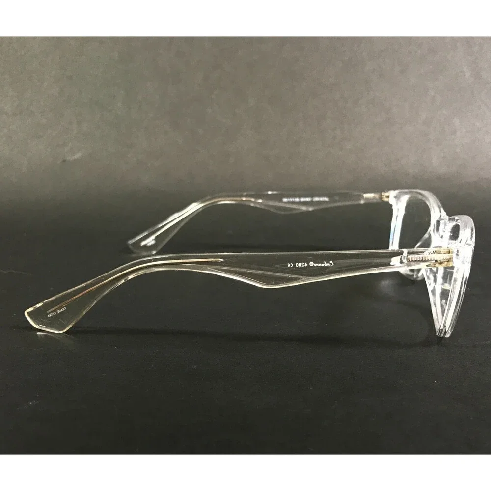 Enhance Eyeglasses Frames 4200 SHINY CRYSTAL Rectangle Full Rim 50-17-135